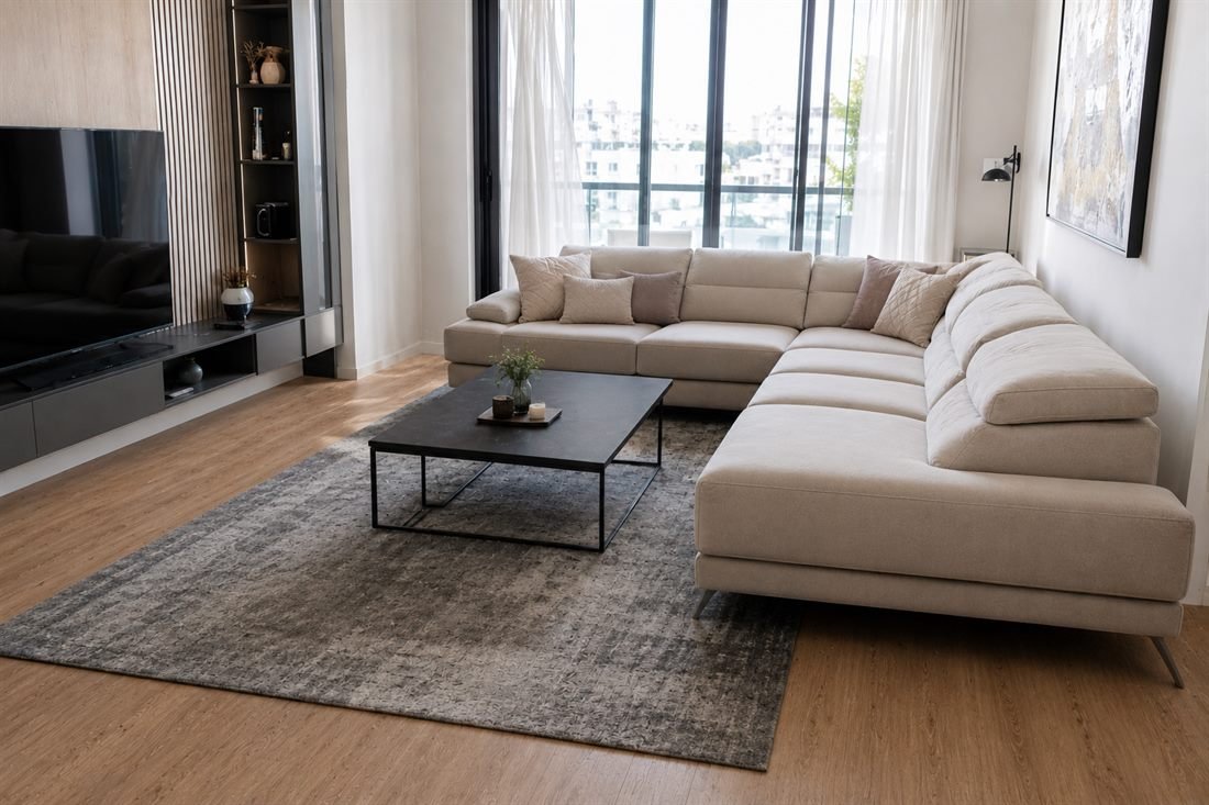 Salon propre après nettoyage Holiday Clean au Maroc